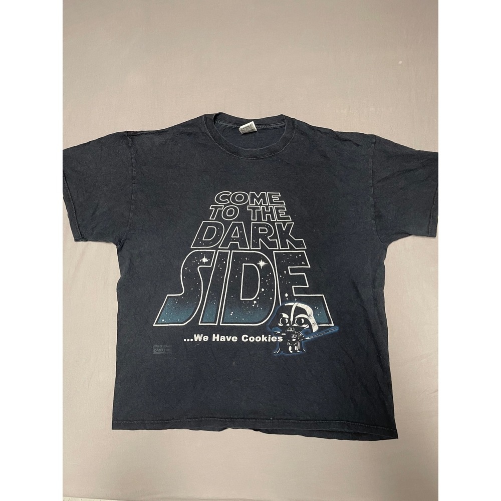 Star Wars Darth Vader Come To The Dark Side Cookies T-Shirt Mens XL Black